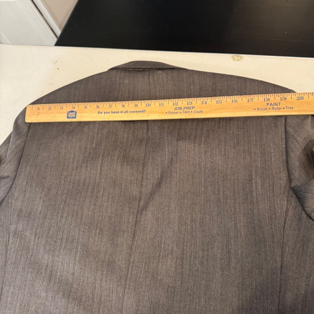 Jos. A. Bank Blazer Mens 41L Grey Herringbone Wool Signature Sport Coat 5450 - Picture 7 of 10